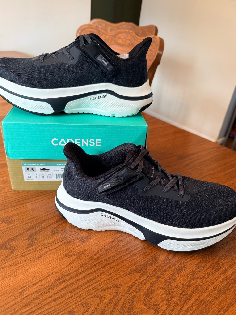 Cadense Adaptive Black & White Sneakers